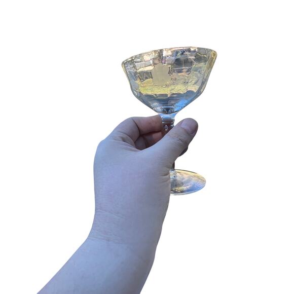 Vintage Etched Crystal Glassware Lot – Coupes & Stems - Picture 6 of 14